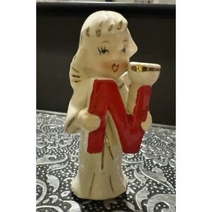 Vintage Christmas Noel Angel Candle Holder N REPLACEMENT Figurine Relco Japan